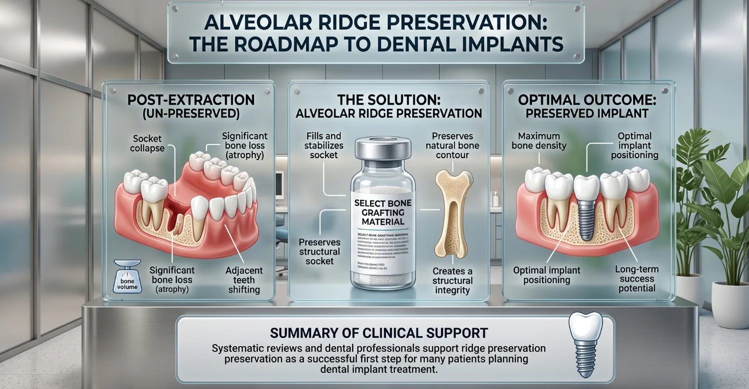INFOGRAPHIC FOR Alveolar Ridge Preservation After Tooth Extraction
